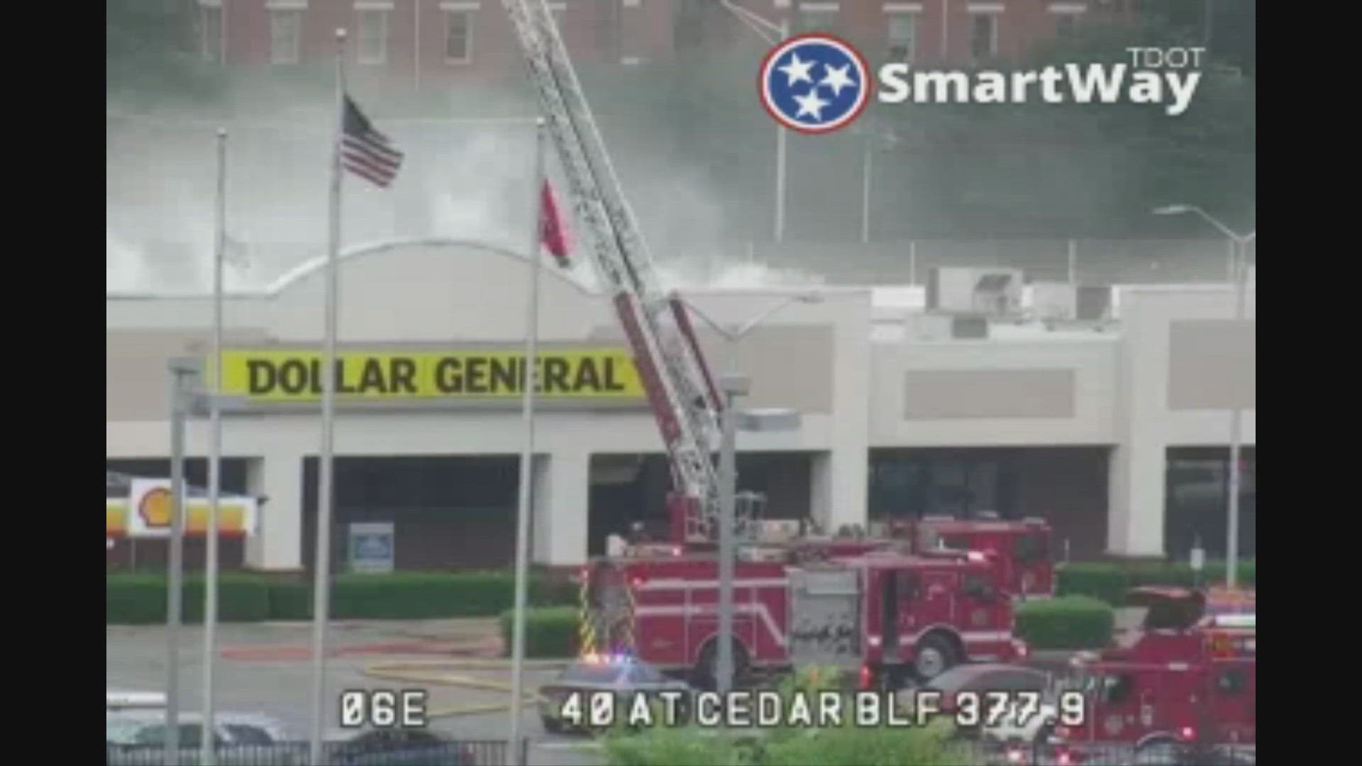 A Dollar General store in Cedar Bluff caught fire Tuesday afternoon, prompting KFD crews to respond quickly.