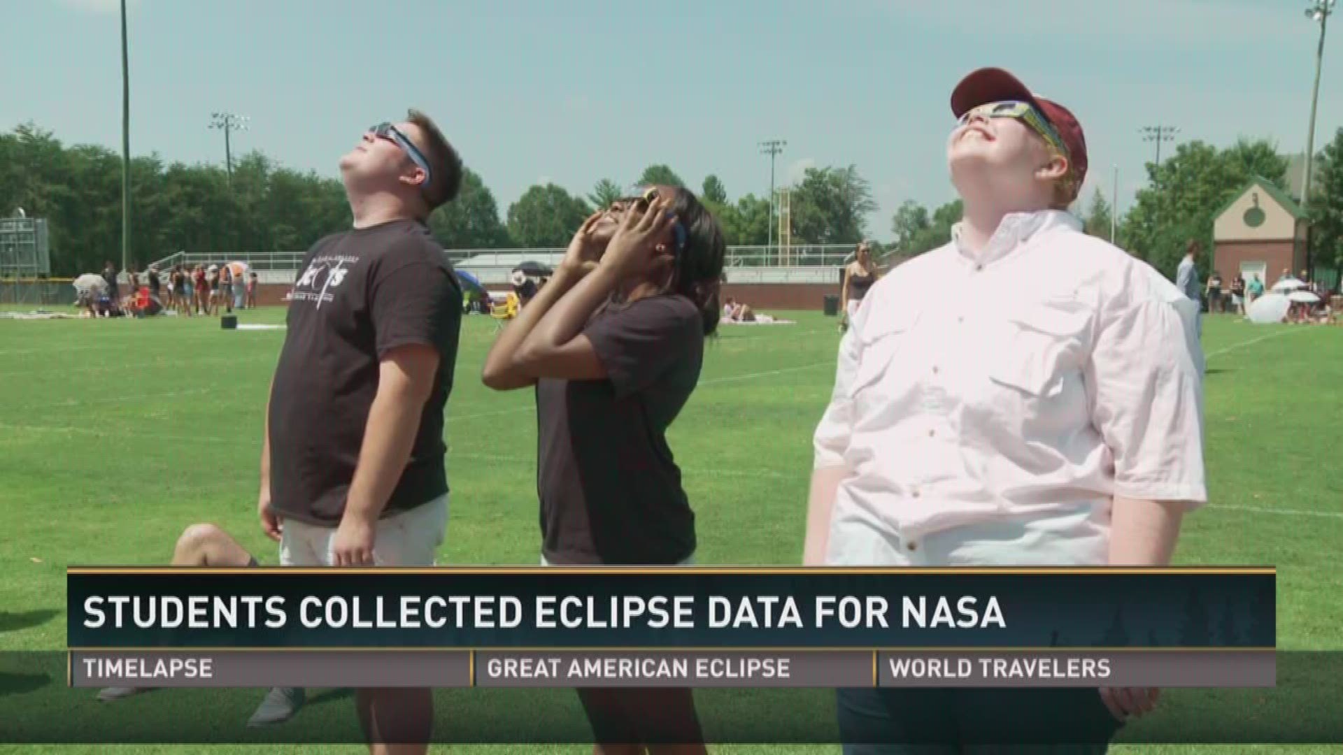 Aug. 21, 2017: Students at Maryville College collected data for NASA during the total solar eclipse.