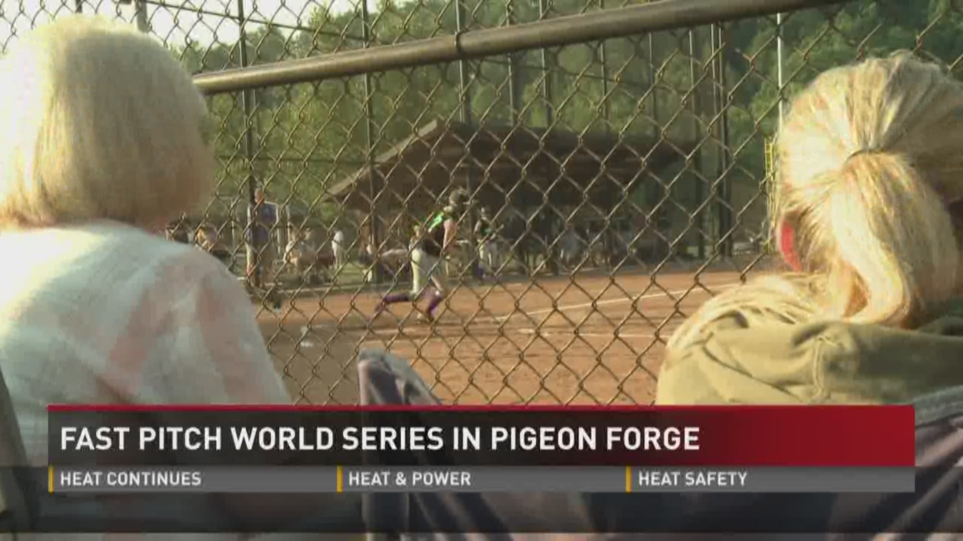 Girl's fast pitch softball World Series playing in Pigeon