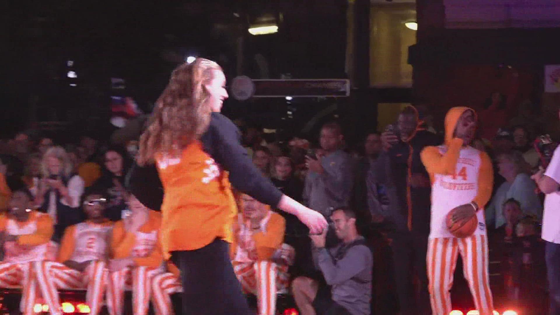 The Vols and Lady Vols held the event in downtown Knoxville to connect with fans ahead of the season.