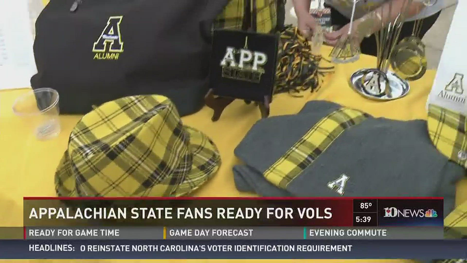 A large group of Appalachian State fans turned out in Knoxville for the season opener against the Vols.