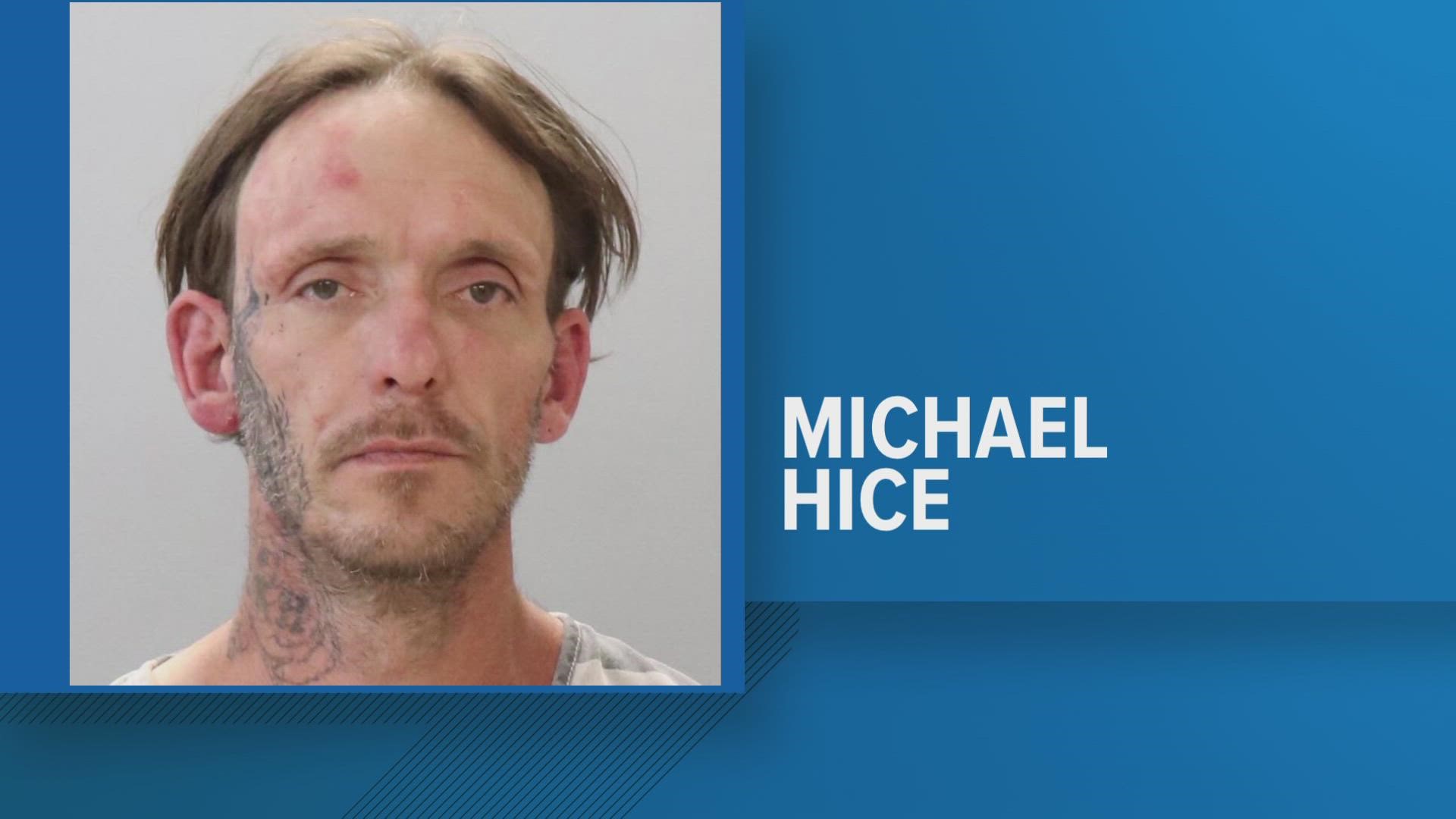 Knoxville Police said Christopher Michael Hice, 42, was wanted for second-degree murder in Palm Beach County, Florida.