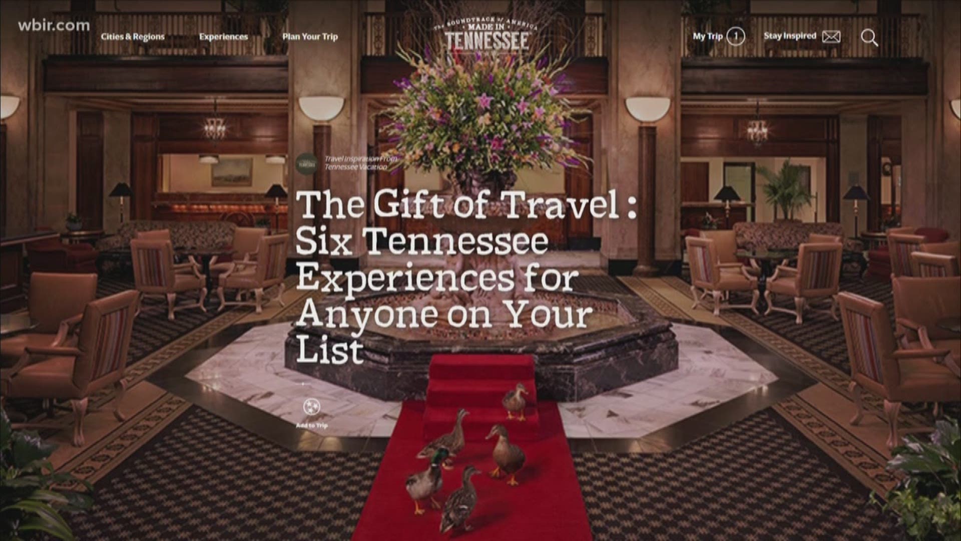 Dave Jones from the Tennessee Department of Tourist Development has six gift ideas for the traveler in your life.