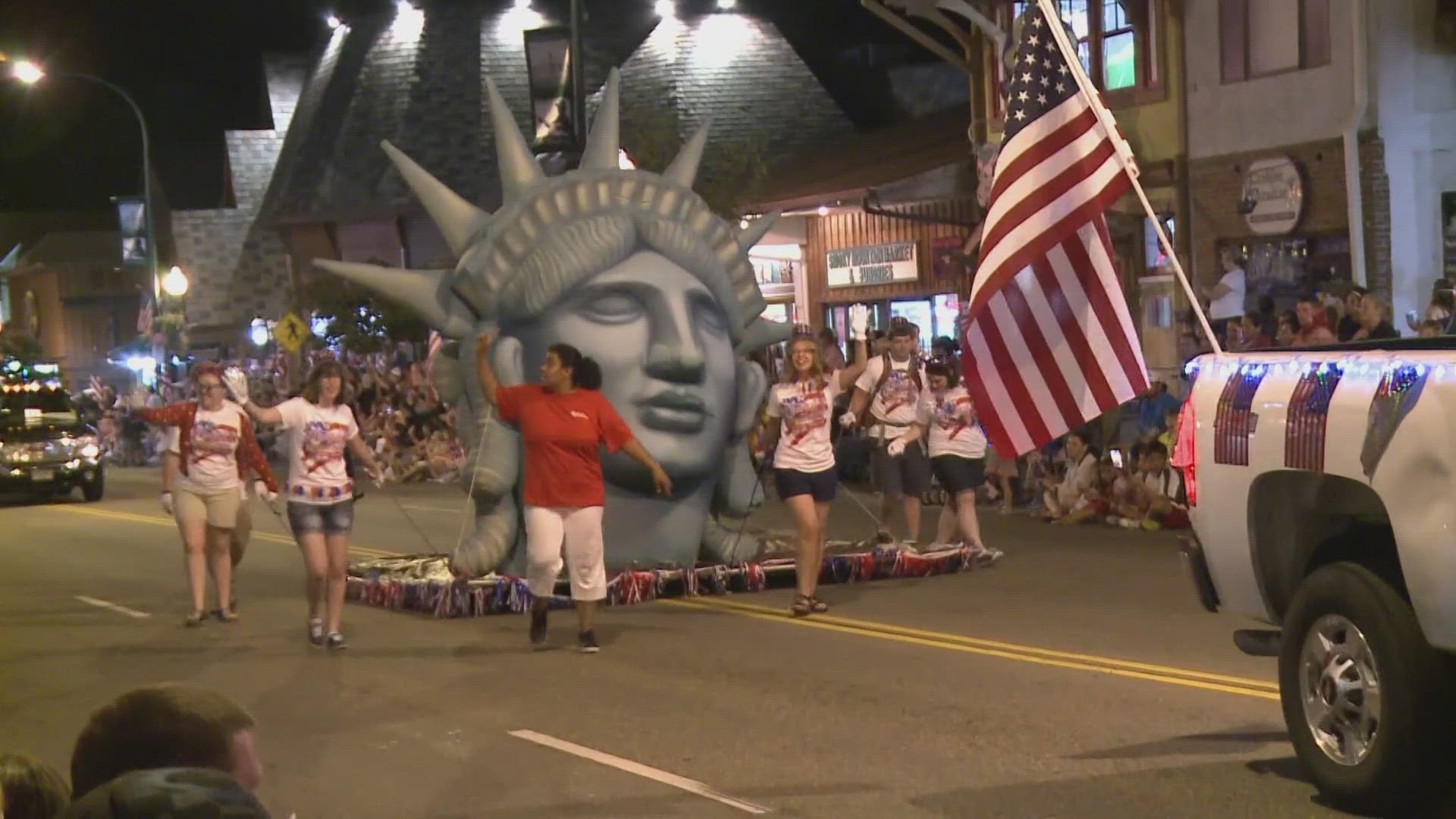 The parade is expected to start at 12:01 a.m. on the Fourth of July.