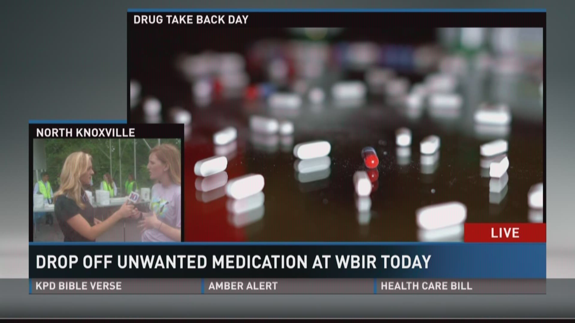 All afternoon Friday WBIR took in unwanted medication for safe disposal.