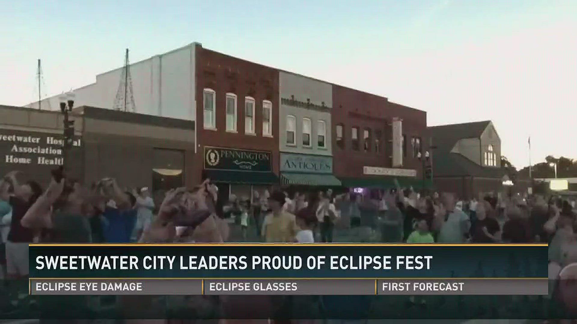 Thousands of people traveled to the small East Tennessee city to watch the total solar eclipse.