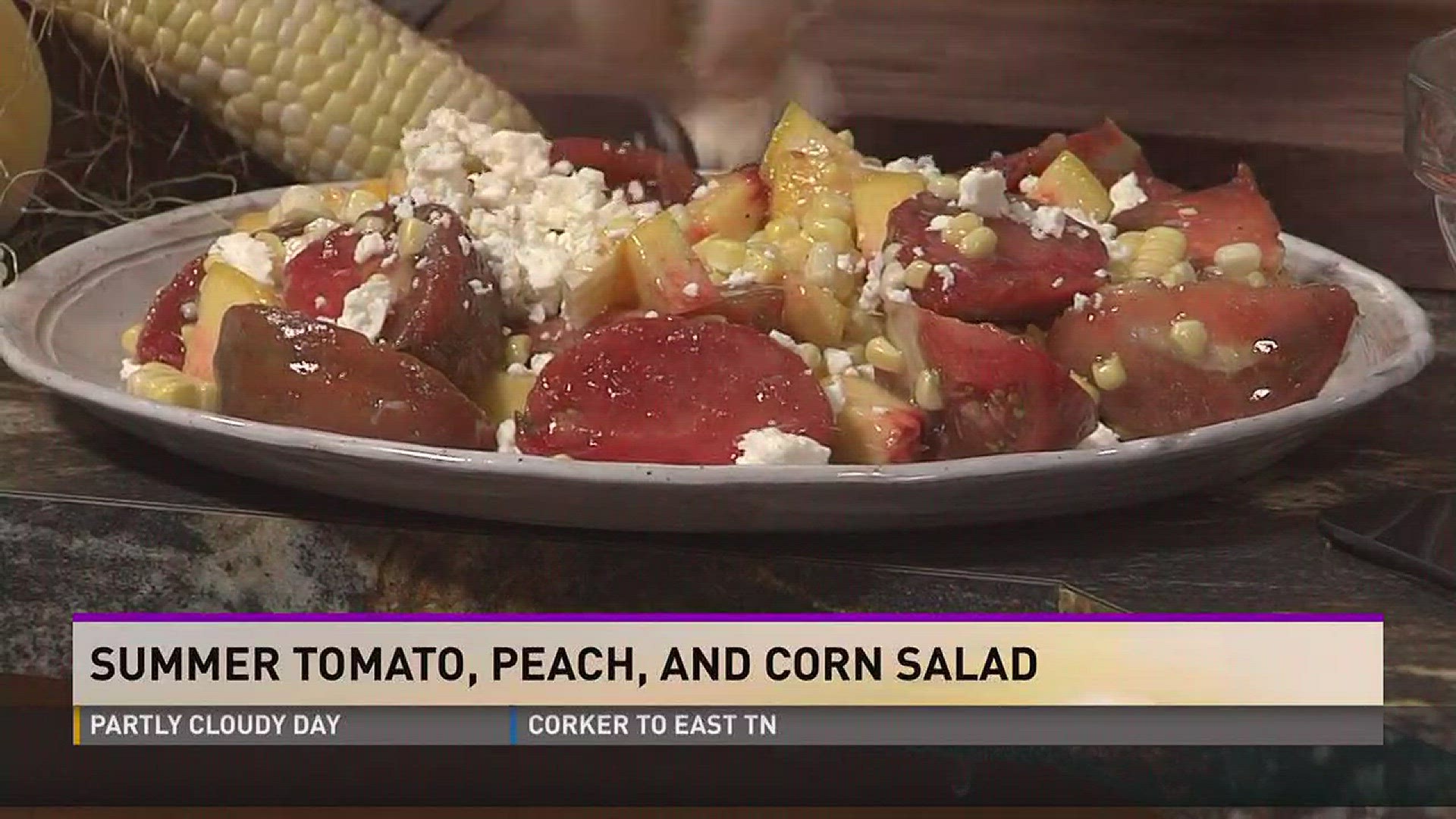 Summer Tomato, Peach, and Corn Salad