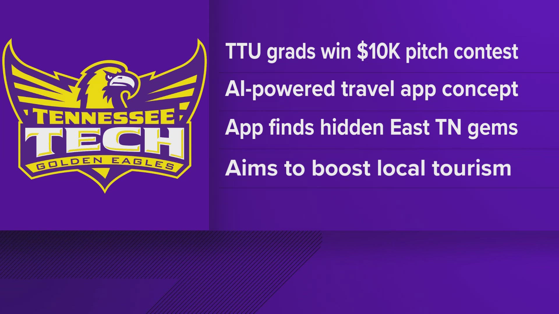 The winning students took first place for their proposal at this year's Tech Eagle Works Innovation and Entrepreneurship Competition.