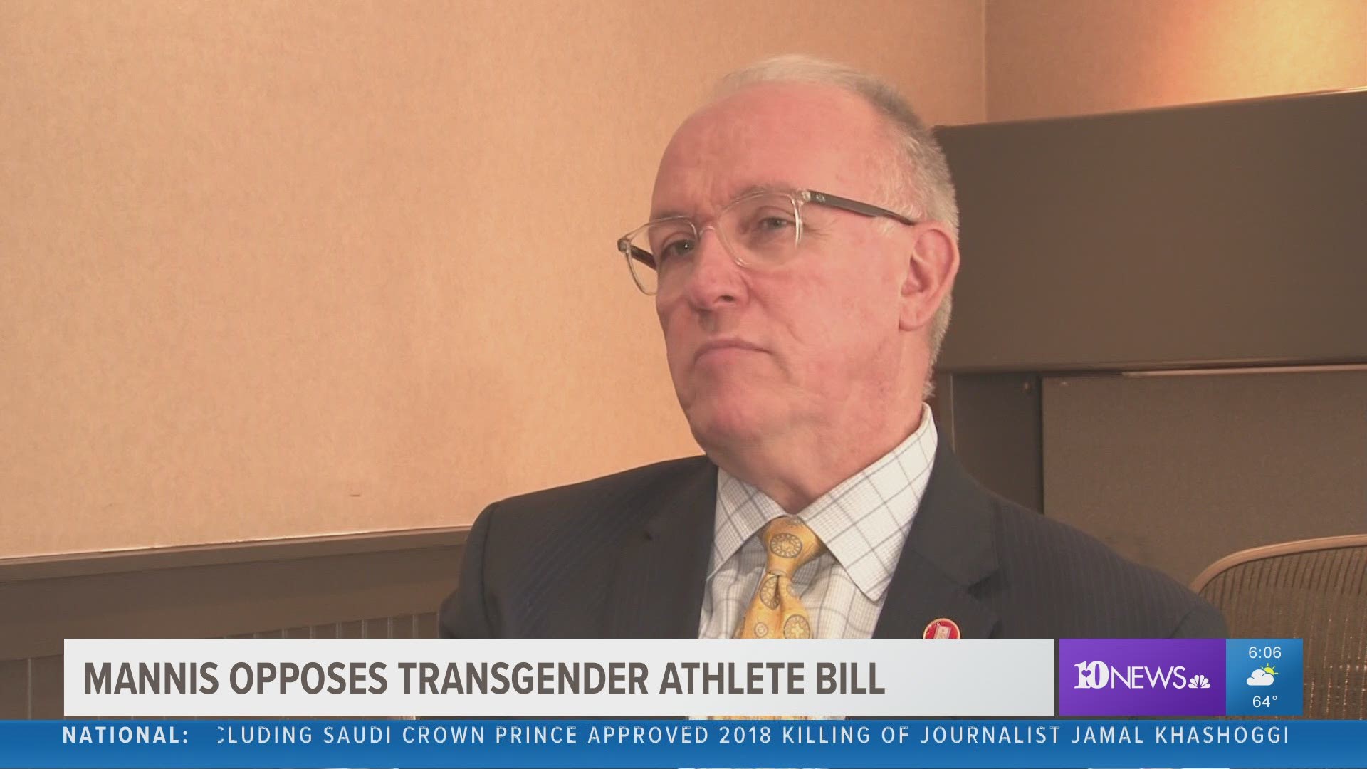 Mannis is asking other lawmakers in Nashville to re-consider a bill that would prevent transgender athletes from playing with teams aligned to their gender identity.
