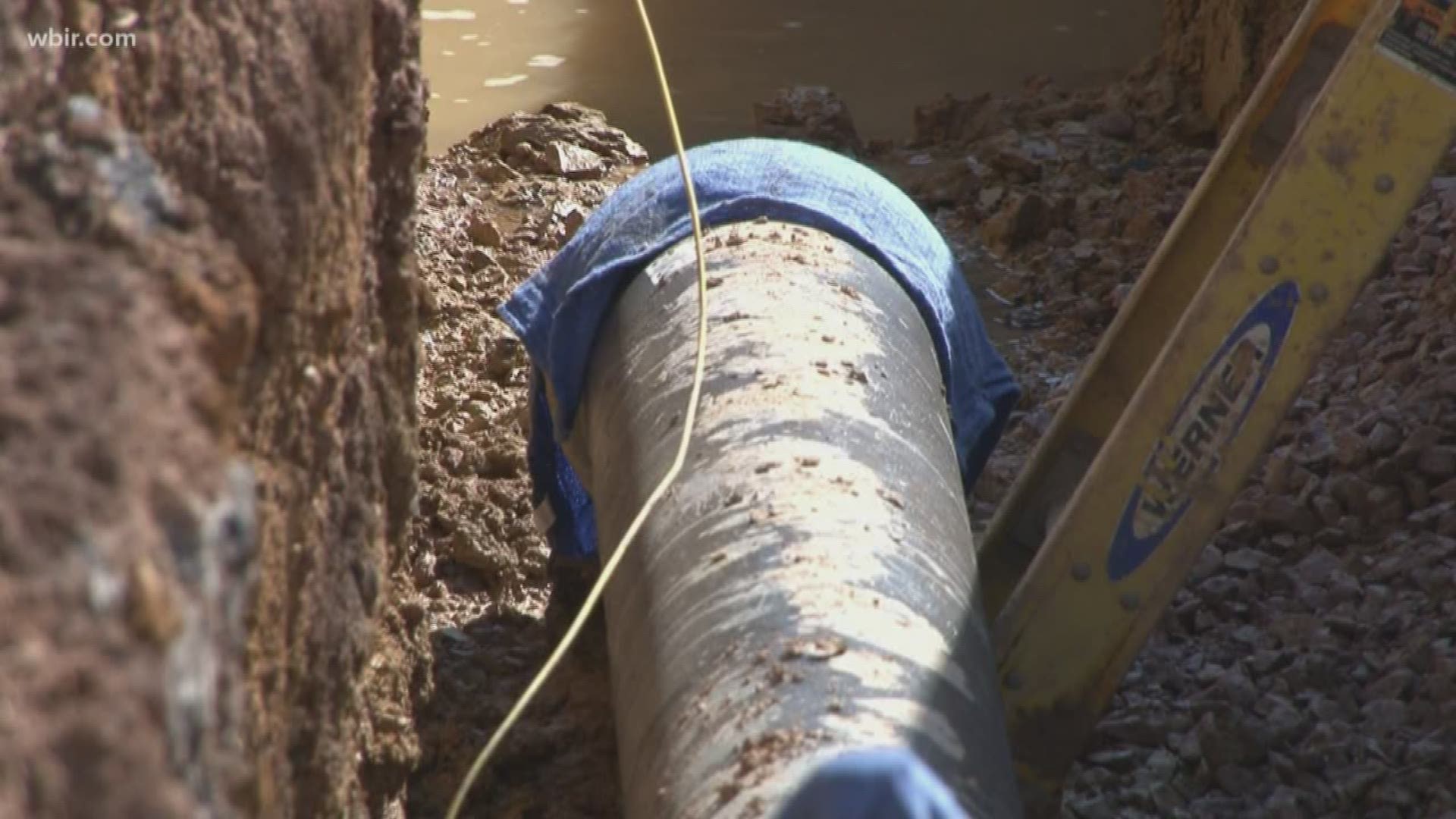 KUB says over the past week-- a water main in Fountain City broke 7 times.