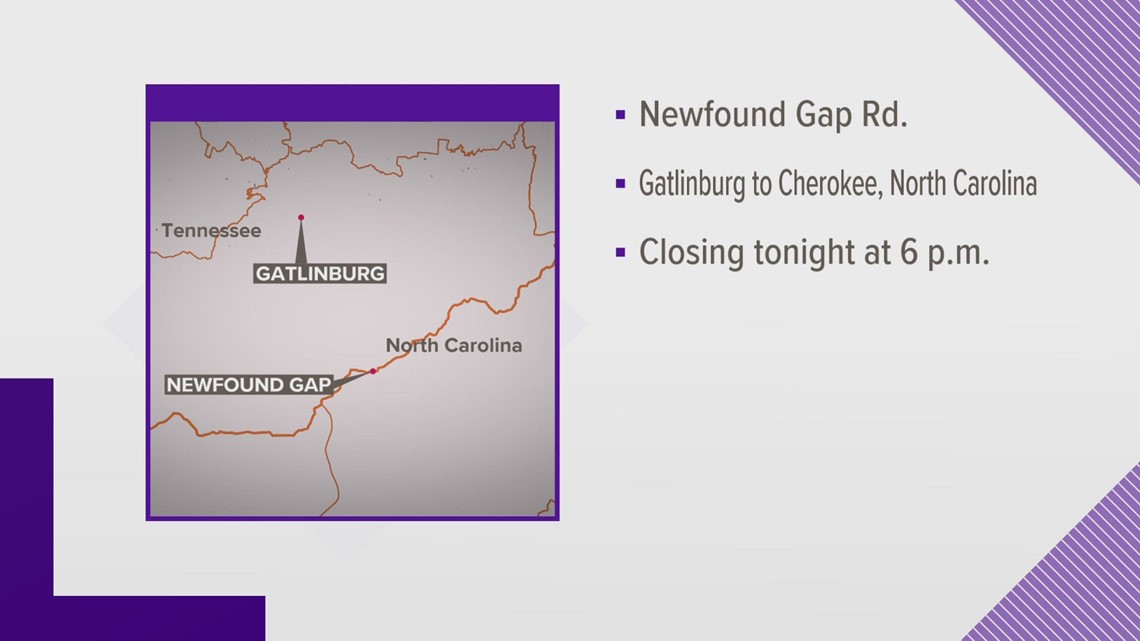 Newfound Gap Road closing temporarily