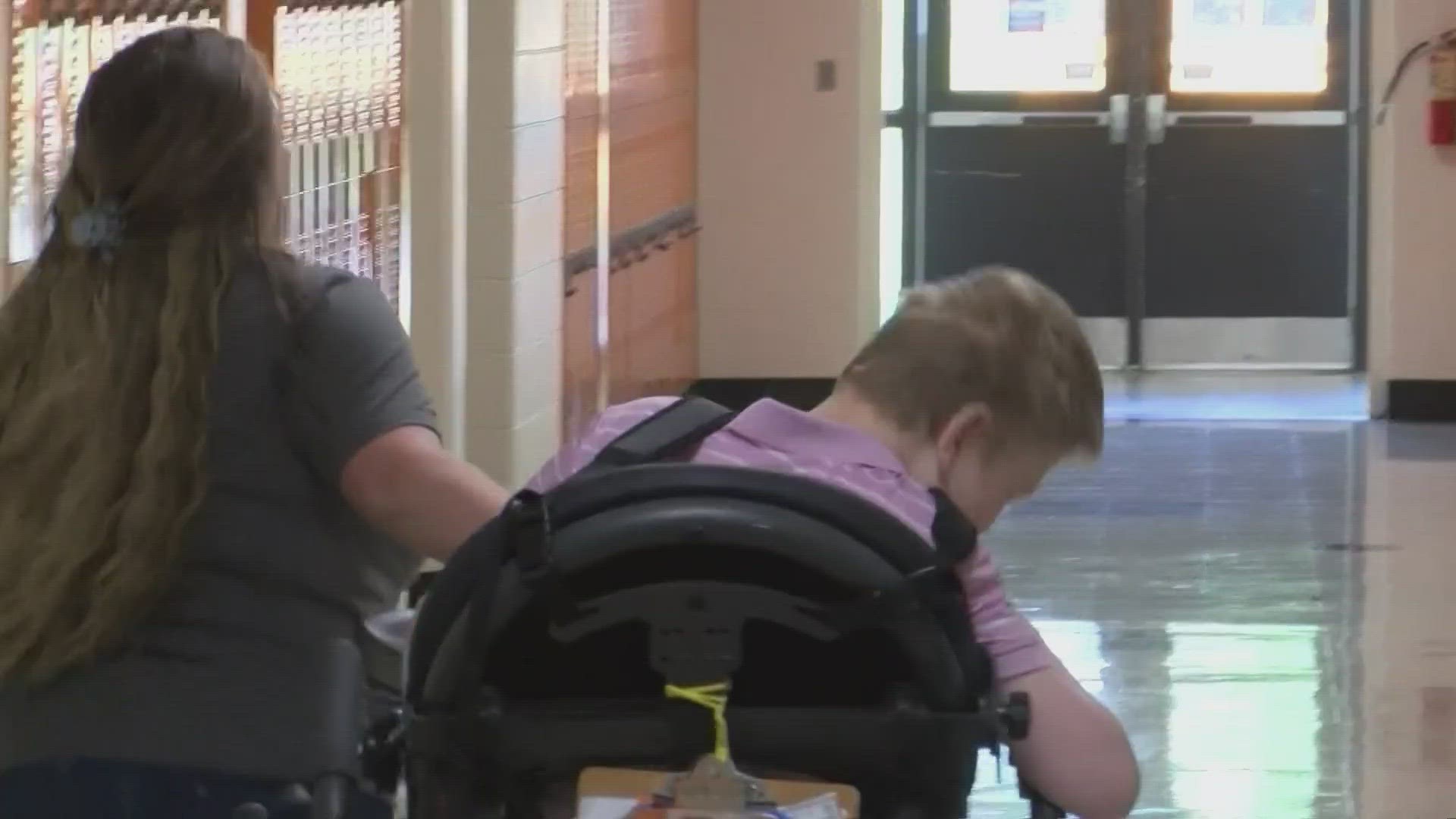 For nearly two years, a student has gotten a "speeding ticket" by running through the halls of their school