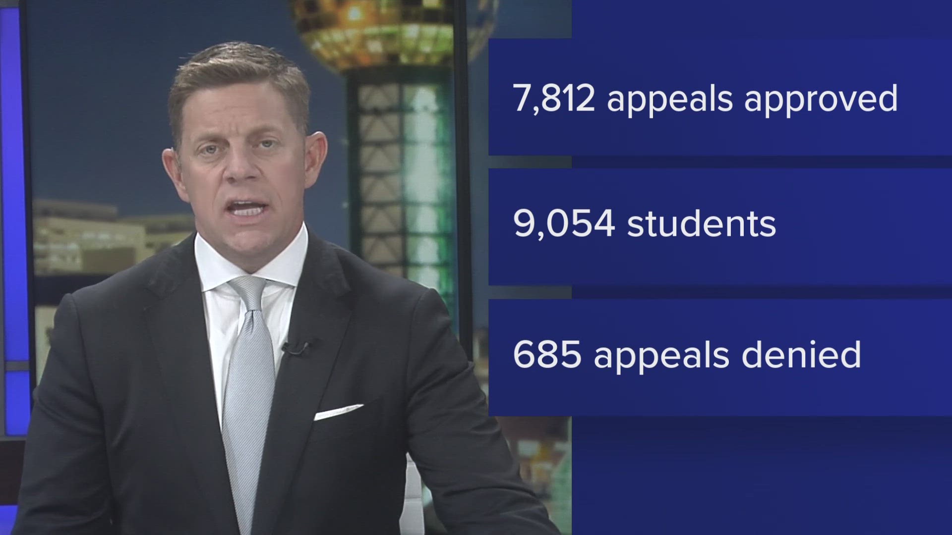 According to data from the Tennessee Department of Education, around 86.3% of students' appeals were approved.