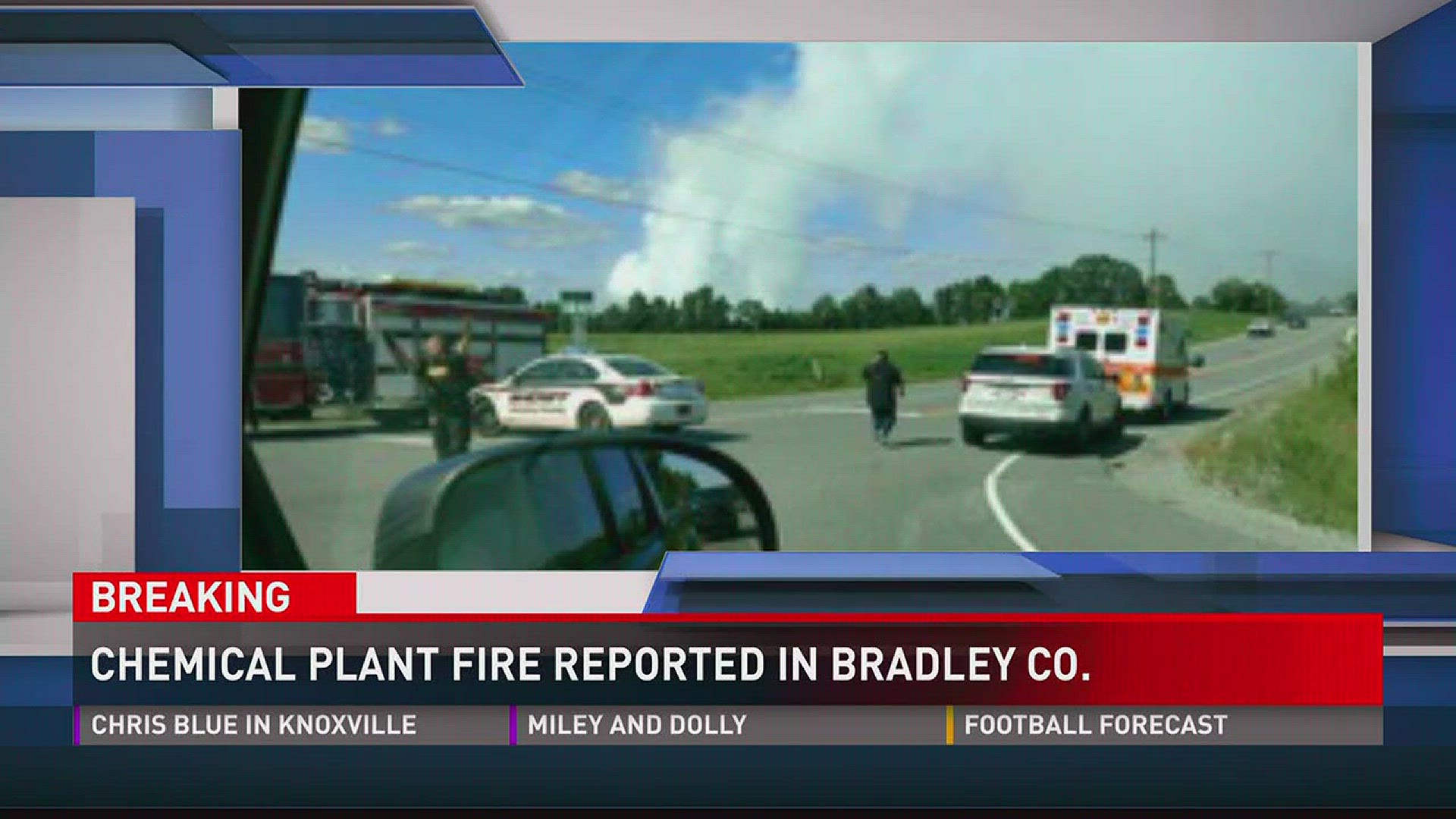 Eyewitnesses said they heard a loud sound and then saw heavy smoke coming from I-75 north. We've heard from viewers in McMinn and Monroe counties who said they heard the boom.
