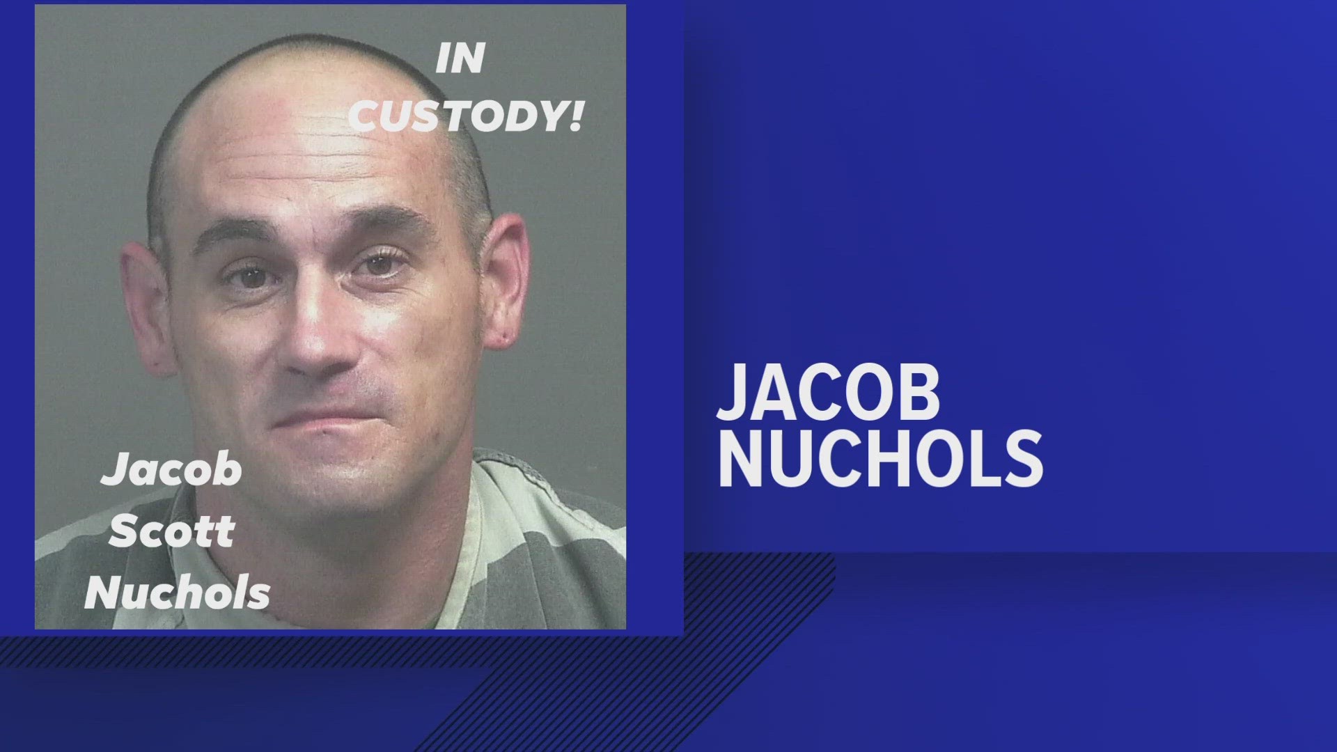 The Blount County Sheriff's Office identified him as Jacob Scott Nuchols, 37, from Maryville.