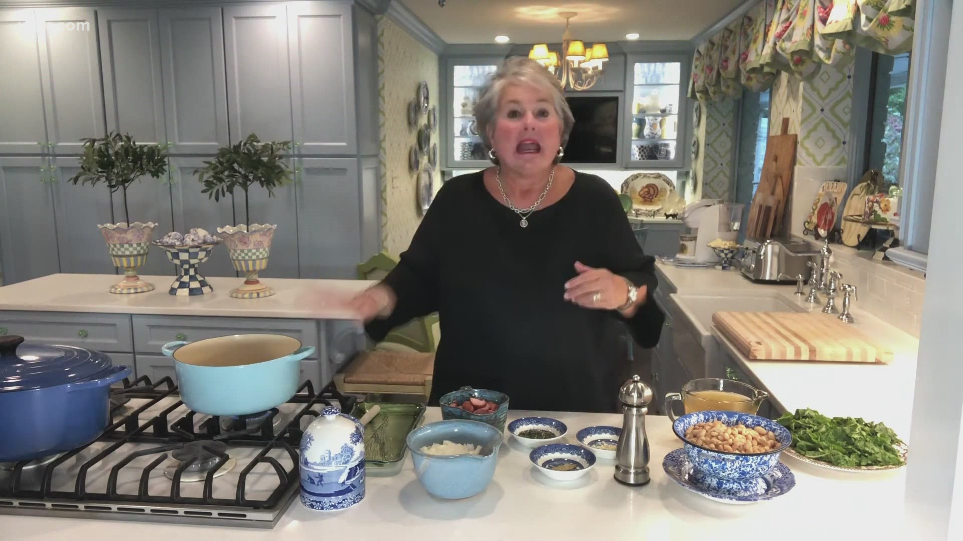 Joy McCabe shares a recipe for White Bean Soup with sausage and chard. Visit joymccabe.com for more of Joy's recipes. Nov. 2, 2020-4pm.