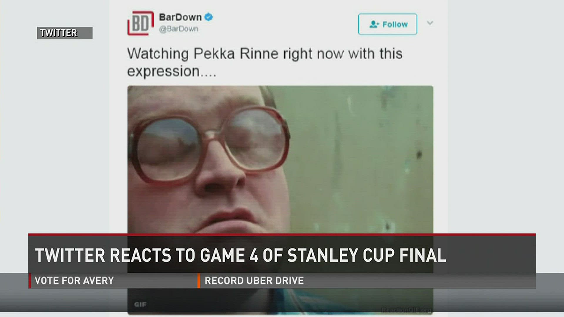 Twitter reactions to Pekka Rinne's incredible performance in Game 4 of the Stanley Cup Final.