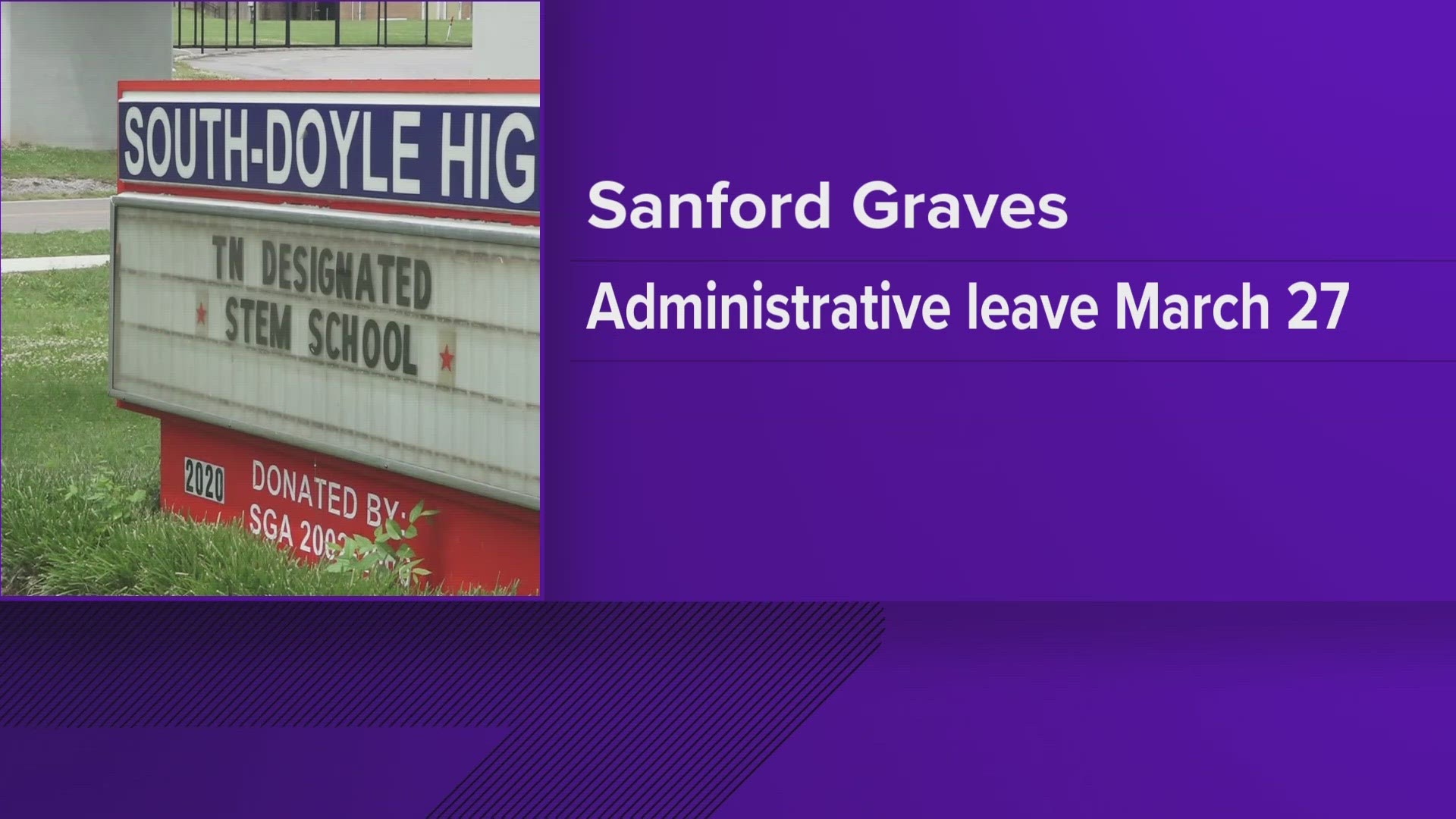 Knox County Schools said Sanford Graves is no longer a  employee.