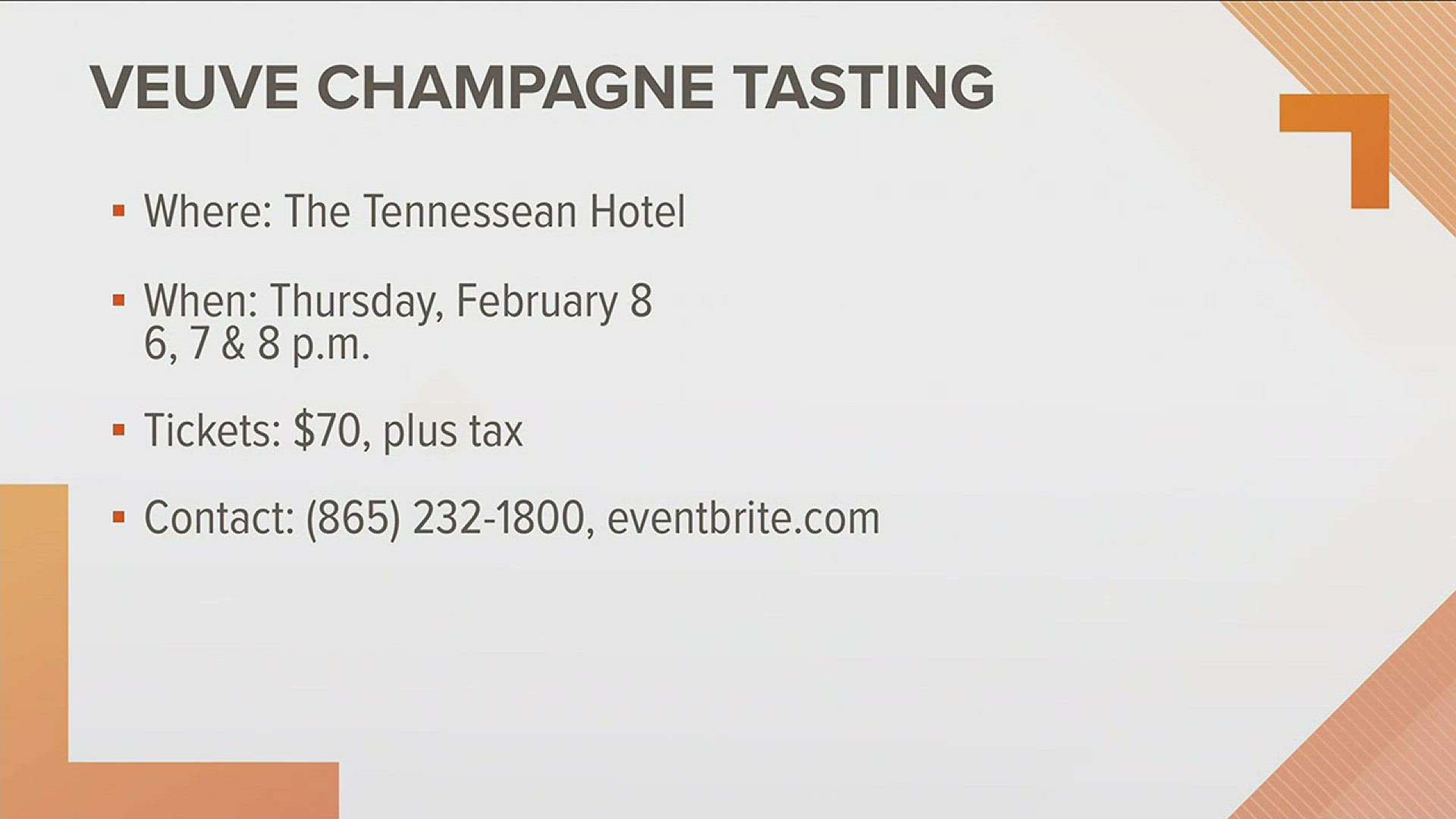 Kyle Hagerty from the Tennessean Hotel has you covered for Valentine's Day events in the Knoxville area.