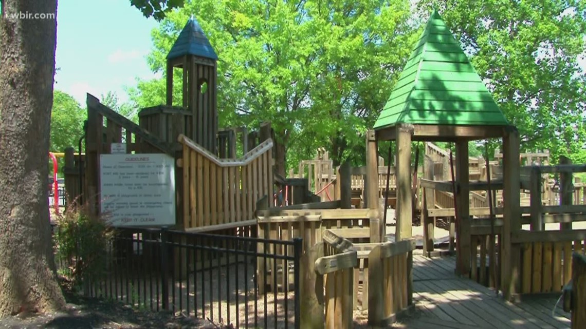 New Fort Kid playground structure in Knoxville