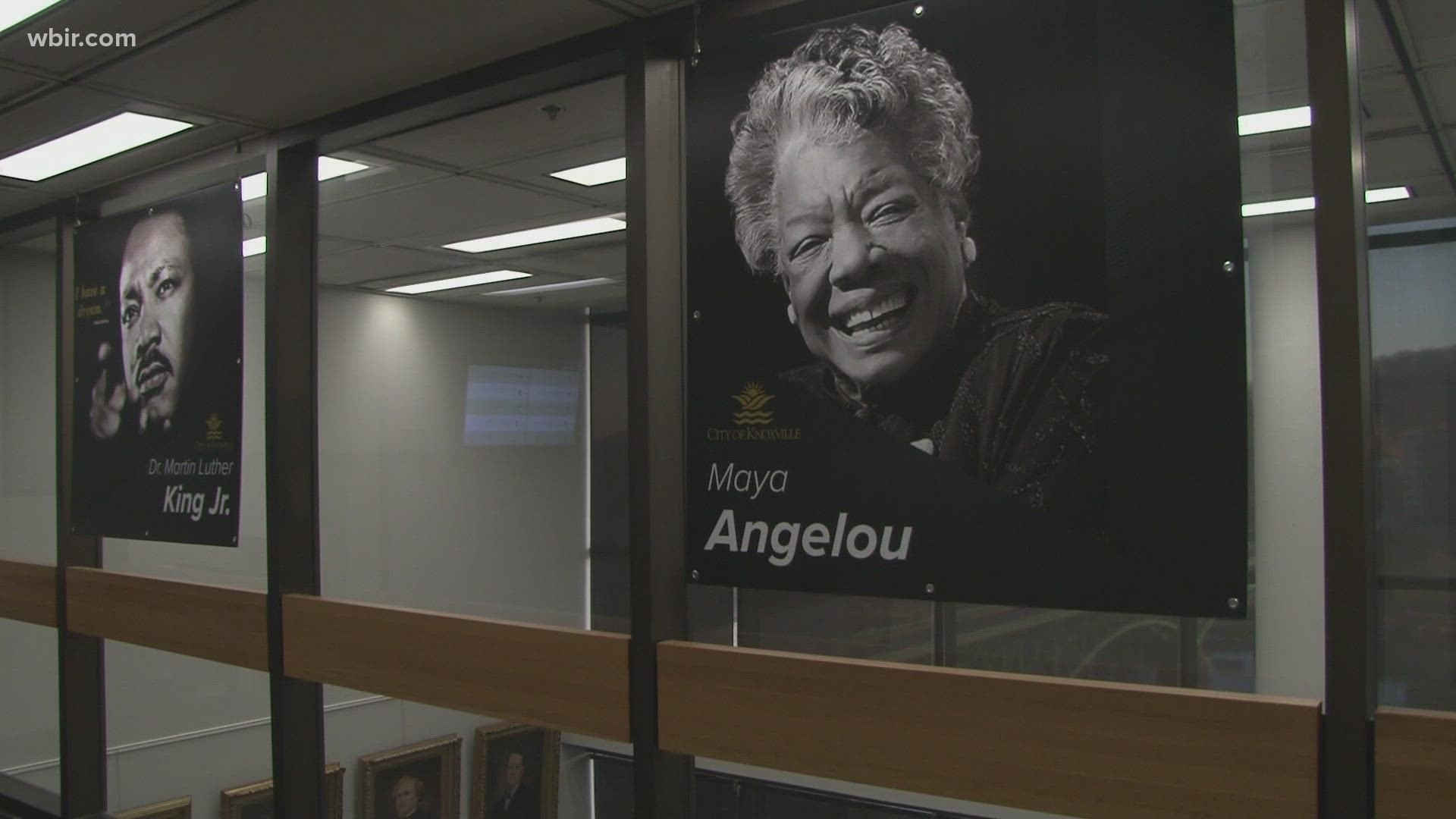 Hallways in the City County Building have been decorated with photos of Black leaders who inspired millions of people and helped shape history.