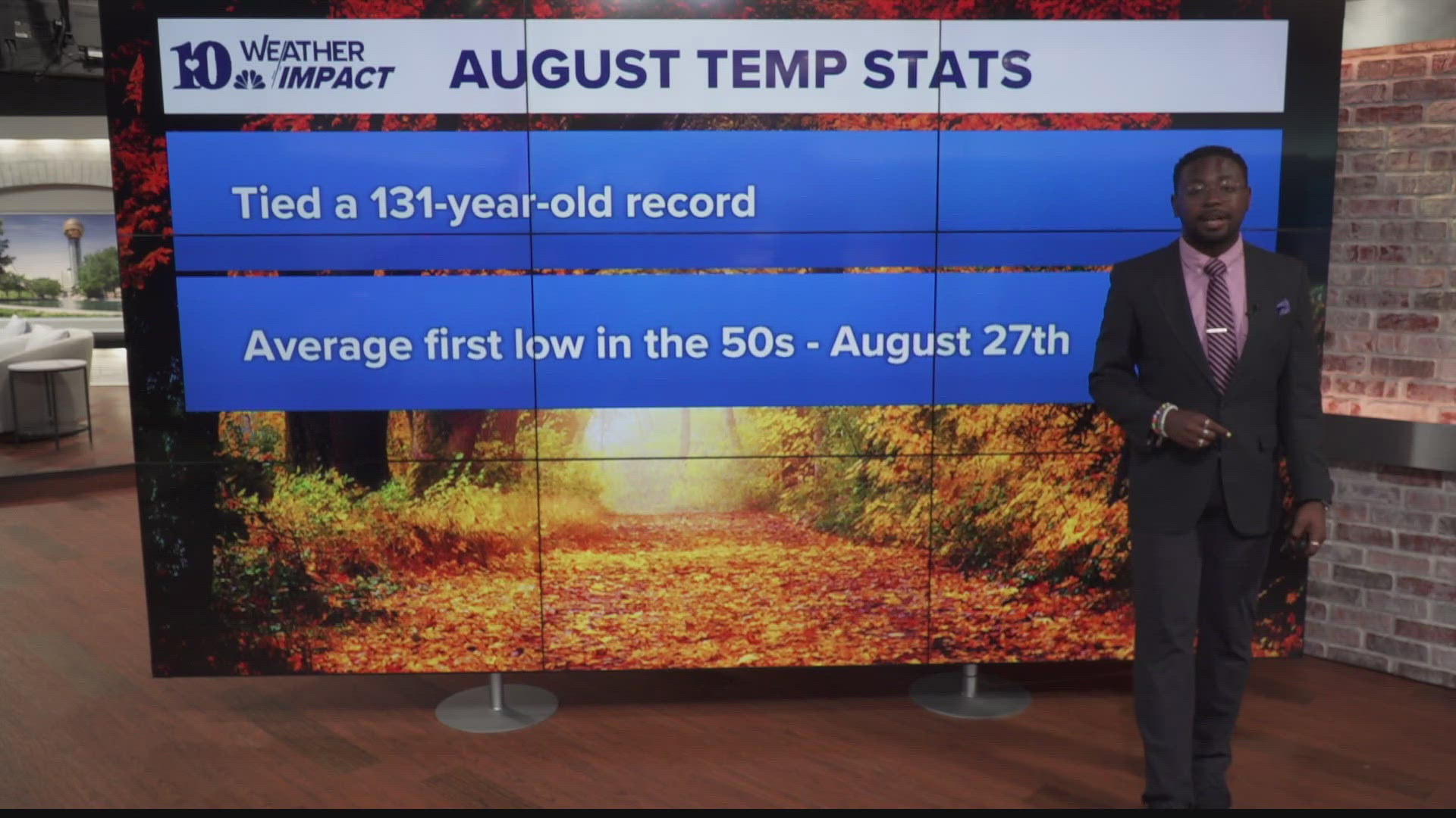 Low temperatures in Aug. tied with a 131-year-old record.