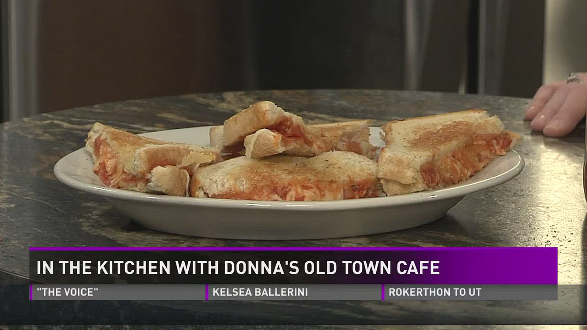 Melissa Graves from Donna's Old Town Cafe shows how to make a pizza grilled cheese.