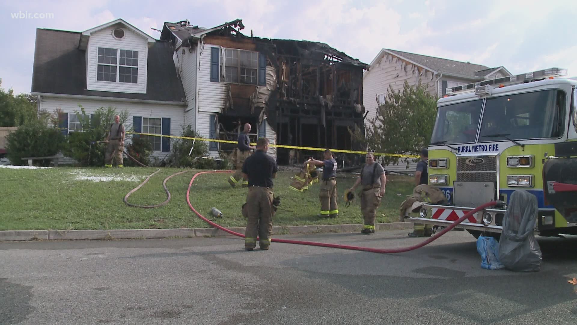 Three people taken to hospital after house fire in Powell | wbir.com