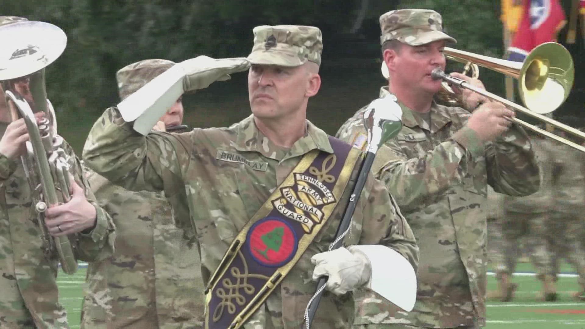The TN National Guard's 278th Armored Cavalry Regiment held a change of command ceremony. Col. Steven Turner relinquished his command to Lt. Col. Timothy Shubert.