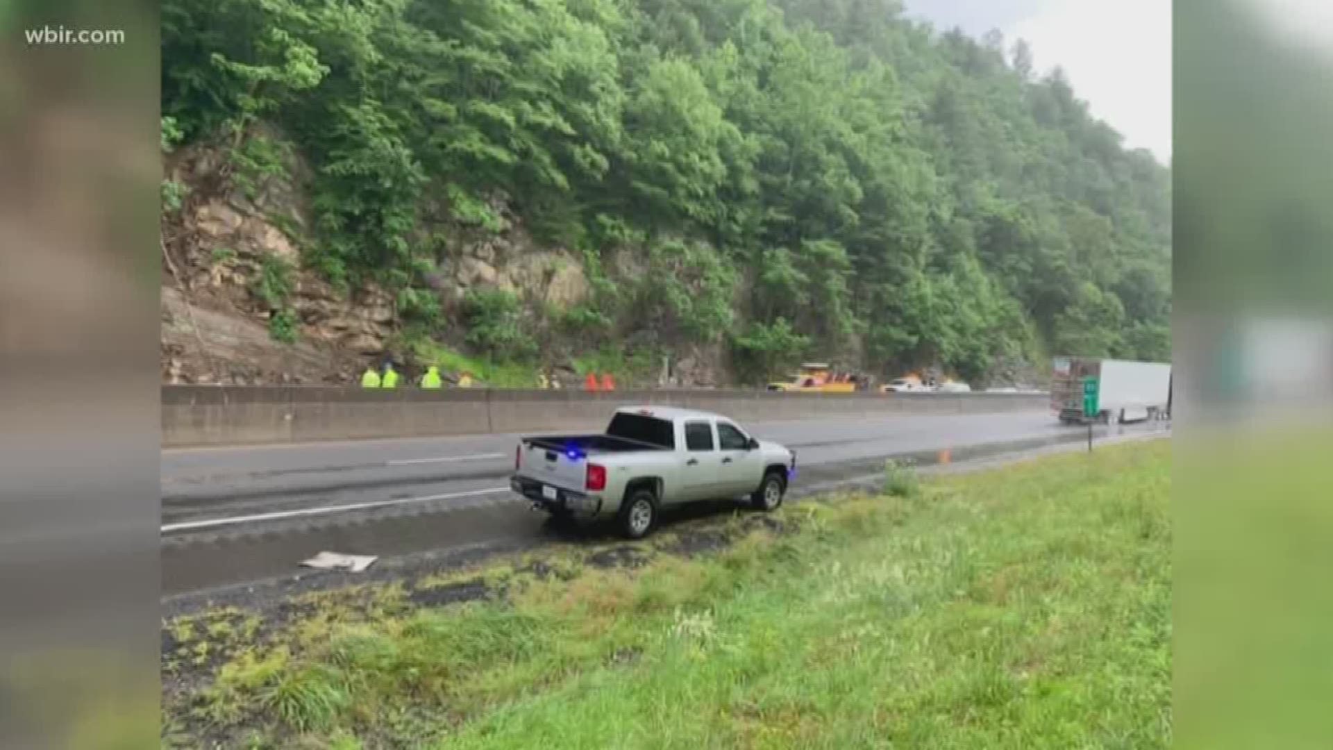 On a normal day -- 26,000 cars pass by the section of Interstate 40 near the NC/TN state line. On Monday, a lot of people were stuck after a rockslide shut the westbound side down.