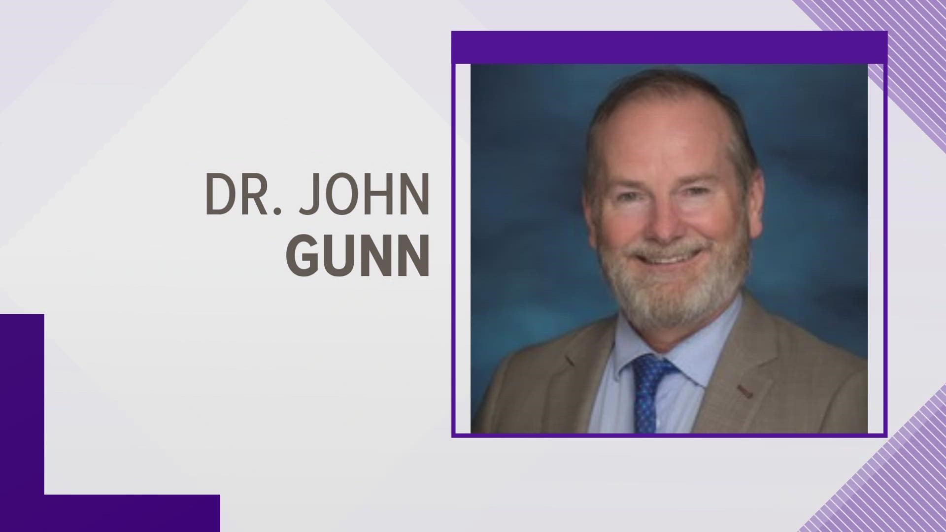 John Gunn suddenly resigned as superintendent on Monday, Feb. 20.