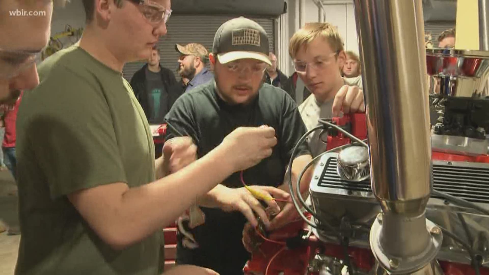 Six hundred students from schools all over East Tennessee rolled up their sleeves to use some "elbow grease" and prove they have the right stuff to be a future mechanic.