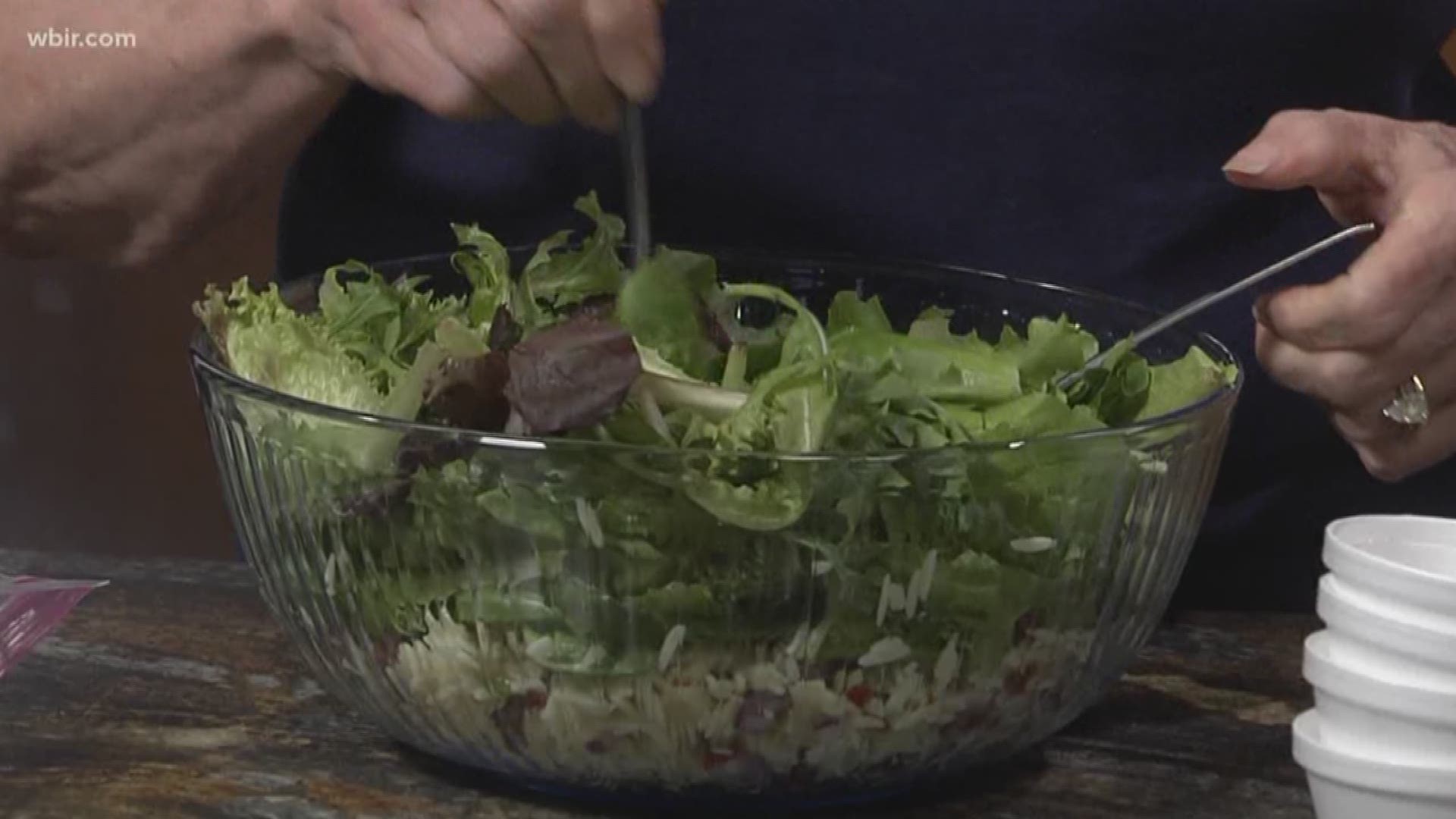 Miss Olivia from Miss Olivia's table shares her recipe for a delicious Mediterranean salad.