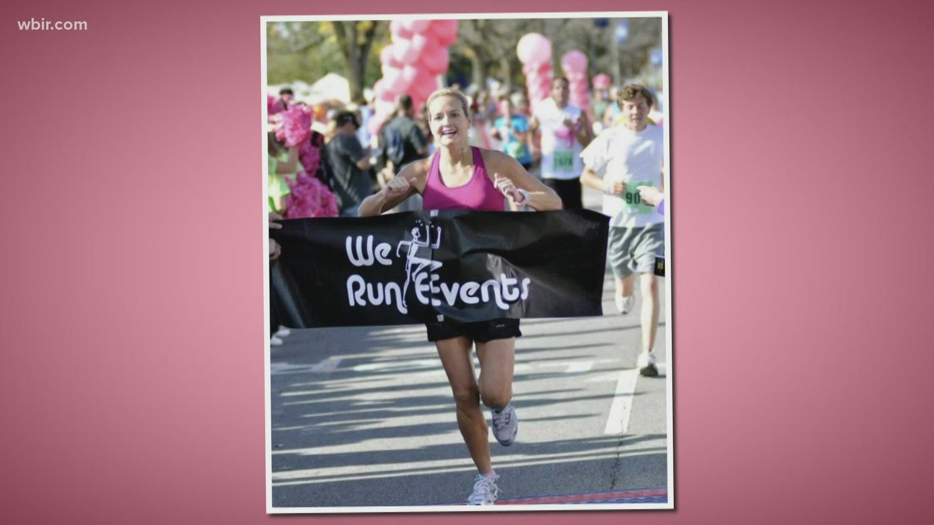 Gretchen Dietrich takes each day in stride, whether she is training for a big race or preparing for breast cancer treatment.