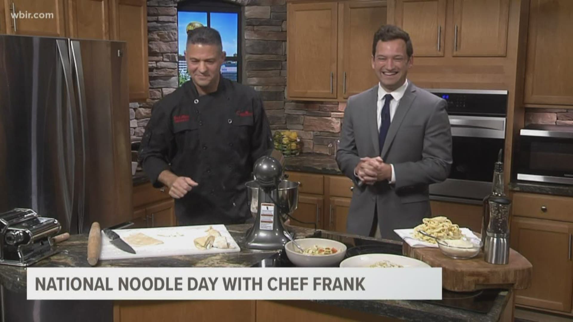 Chef Frank Aloise from Cappuccino's joins us in the kitchen to make pasta for National Noodle Day!