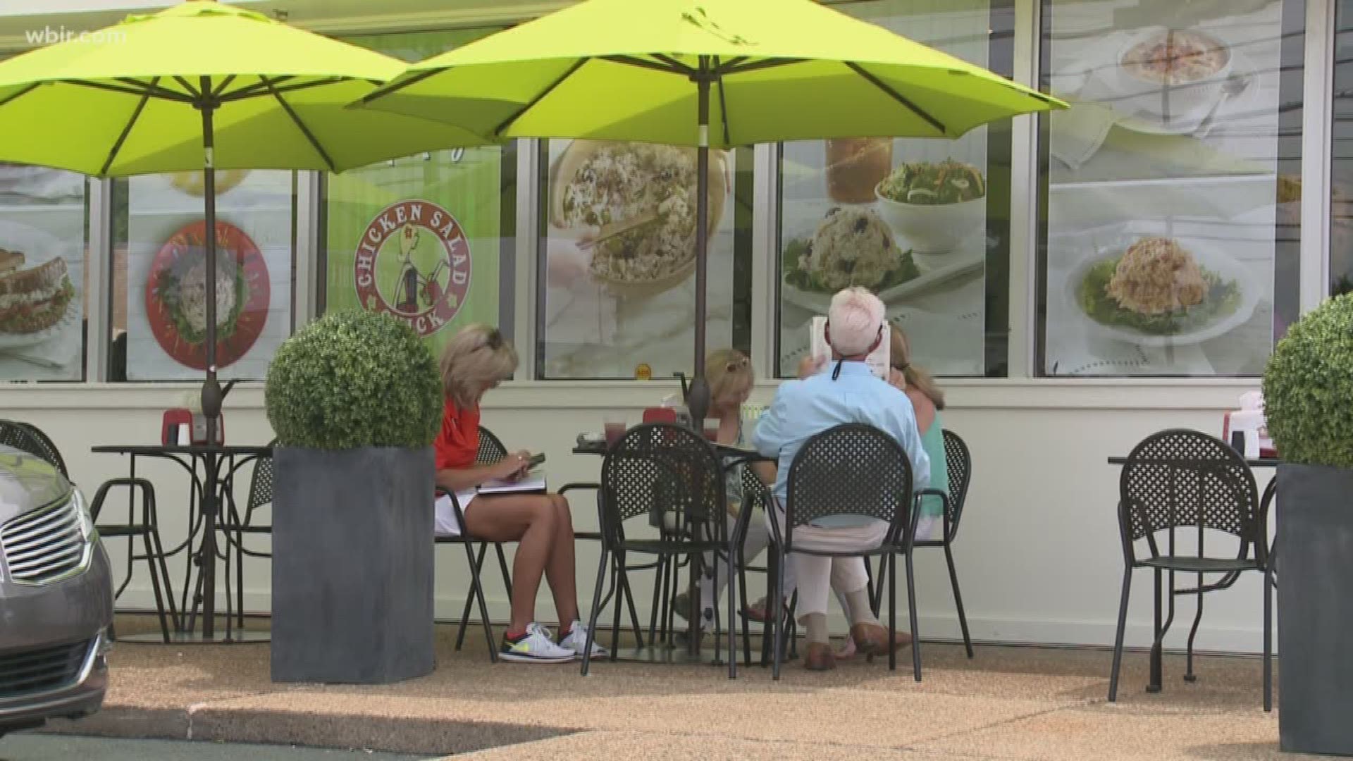 The restaurant, located at 8008 Kingston Pike in the Bearden area, has a dozen varieties of, of course, chicken salad on the menu.