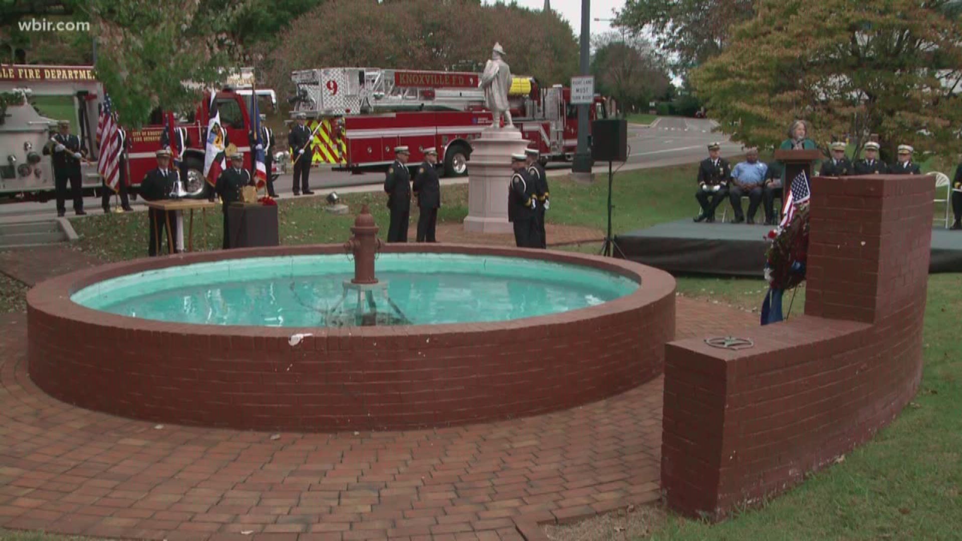 Knoxville firefighters honored the 24 firefighters  who have died in the line of duty since 1904.