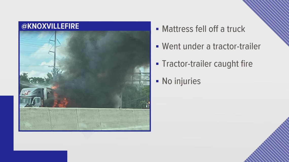 No injuries reported after vehicle fire on I-40 West | wbir.com