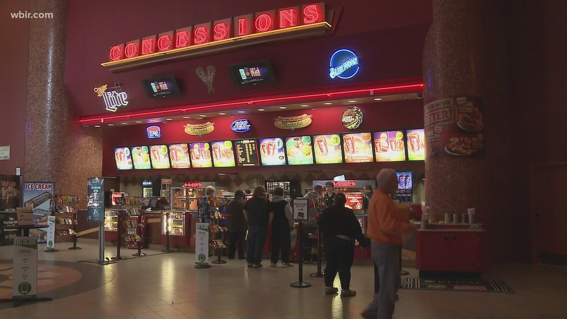 Movies & a new look Regal Cinemas reopens select theaters in East TN