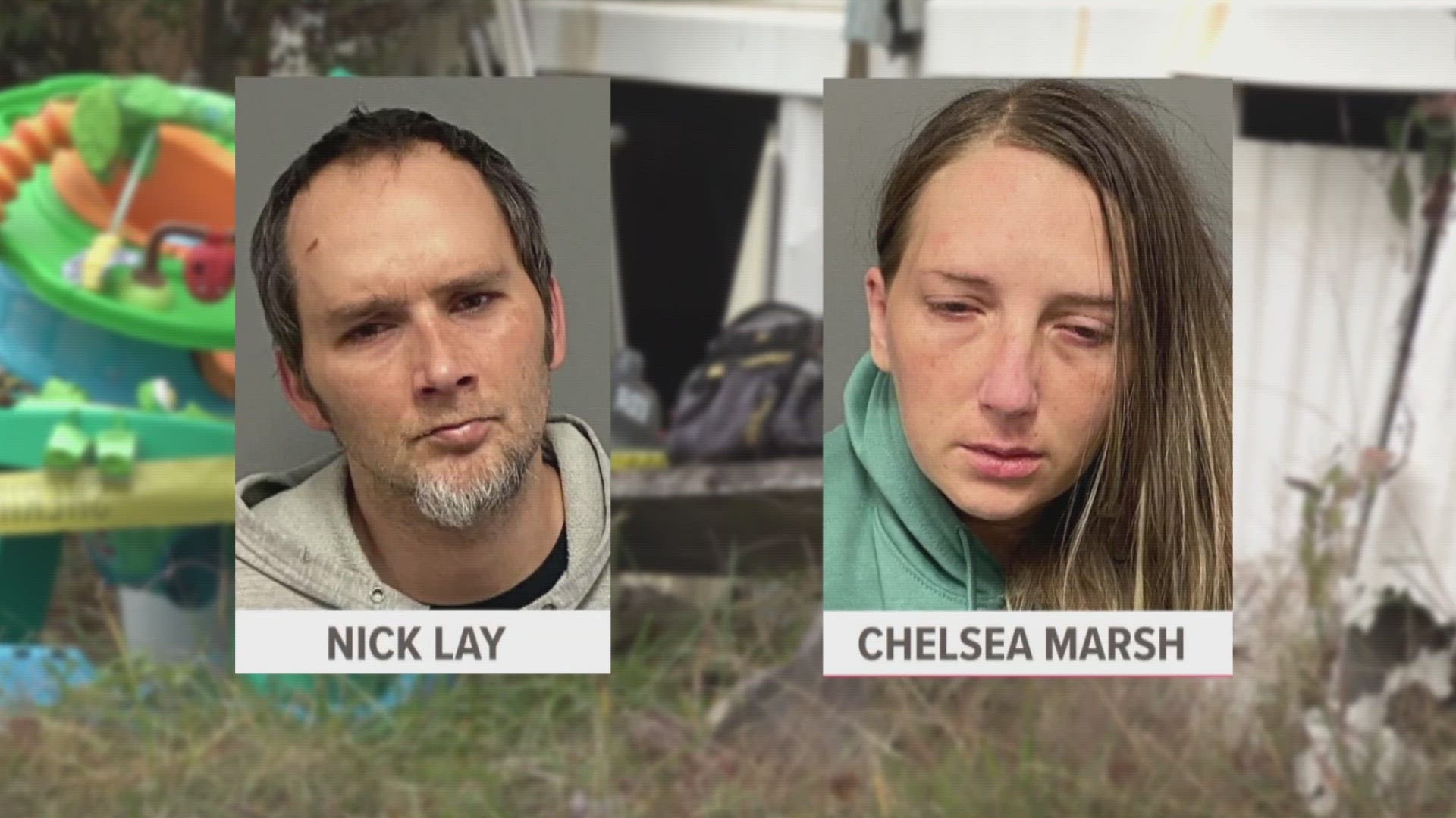 Nick Lay and Chelsea Marsh are facing several charges including aggravated child neglect and abuse.