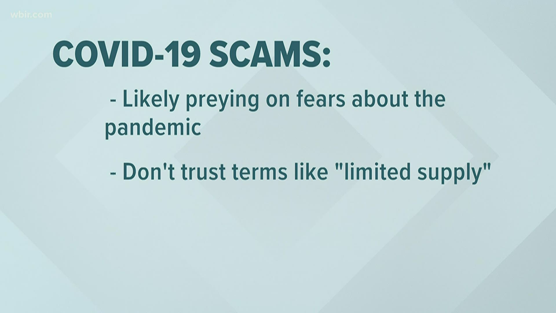 From stimulus money to personal protective equipment, scammers are using the pandemic to target your money.