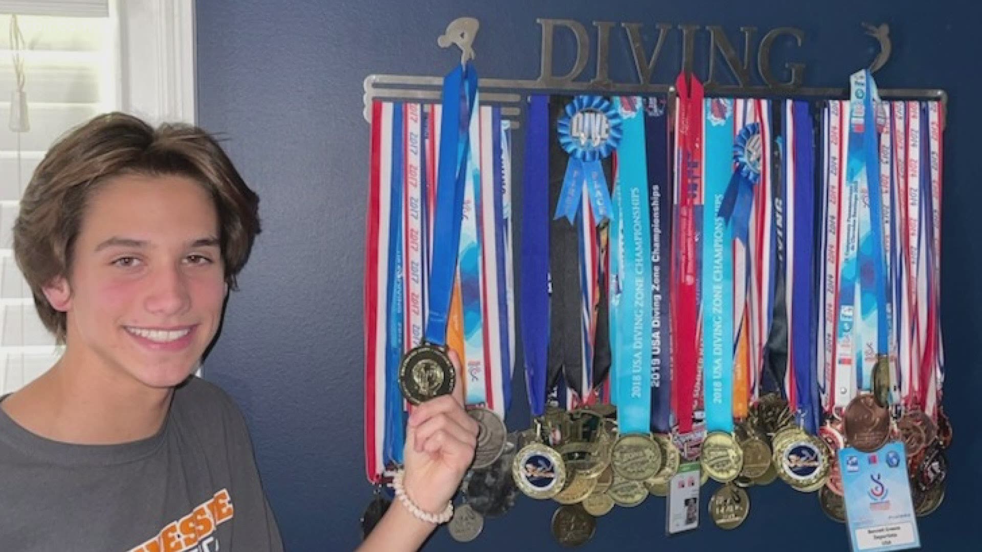 Bennett Greene broke the Tennessee state diving record on April 17th. He is now focused on making the Olympic Trials.