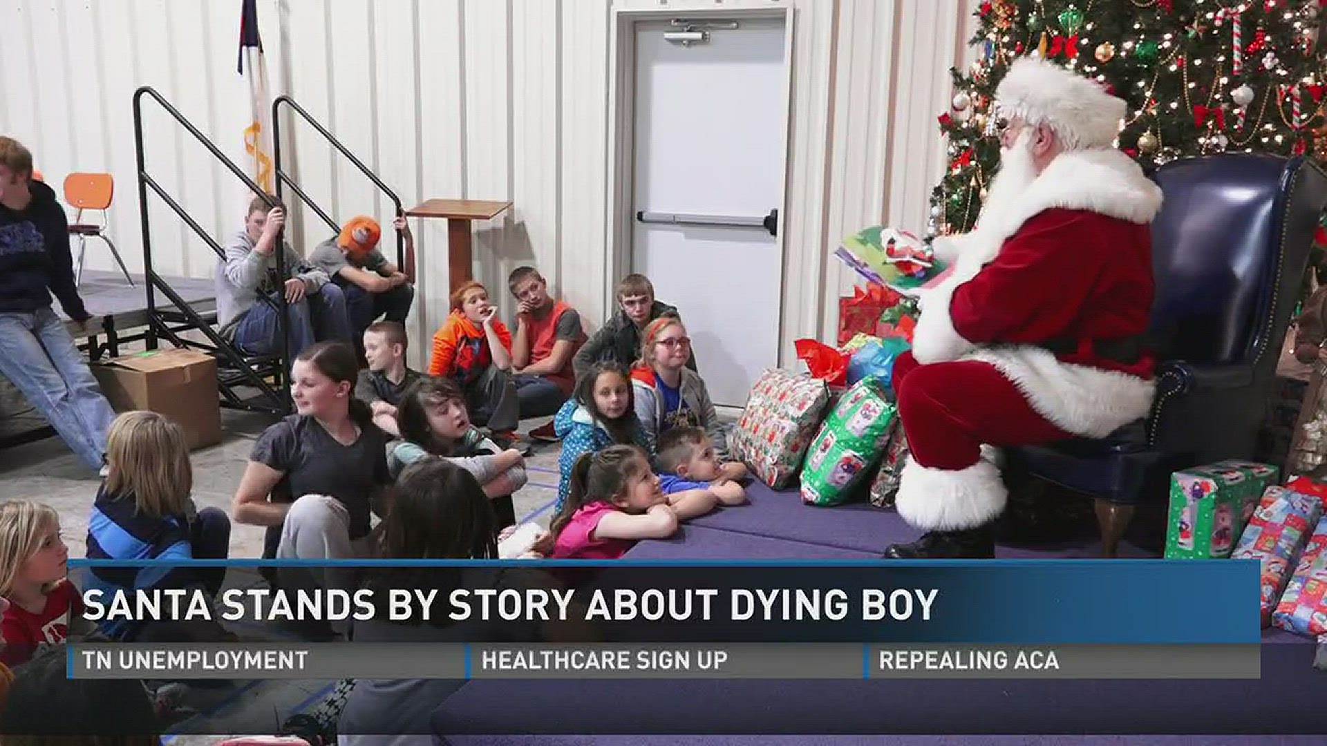 Dec. 14, 2016: A Santa who granted a dying boy his wish is addressing concerns about his story, and his wife is sharing her account of that emotional experience.