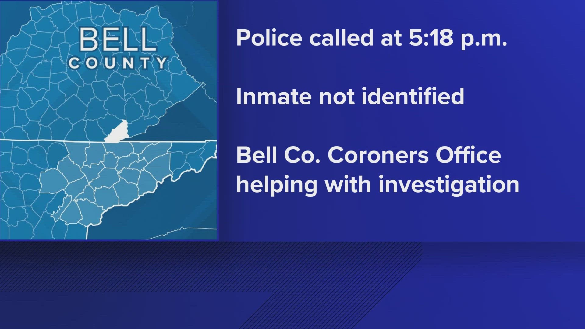 The Kentucky State Police said jail staff contacted them about the dead male inmate at around 5:18 p.m. on Nov. 6.