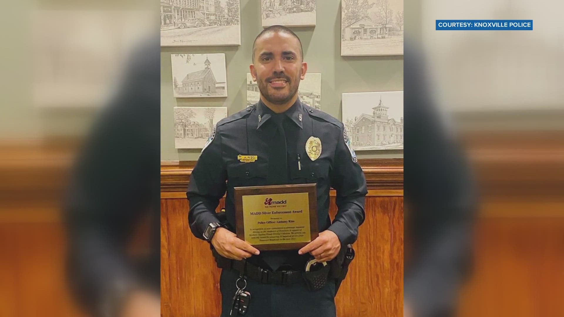 KPD honors officer who made 55 DUI arrests during 2022 | wbir.com