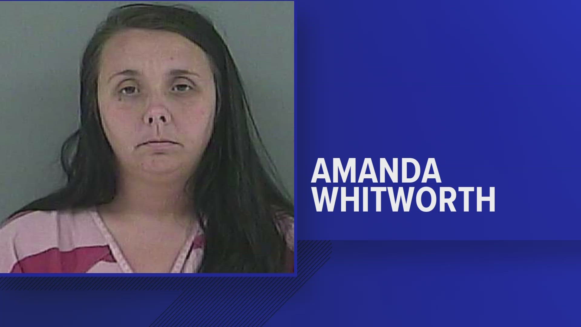 The Anderson County Sheriff's Office said Amanda Whitworth was a teacher's assistant. She was fired from Anderson County Schools in February.