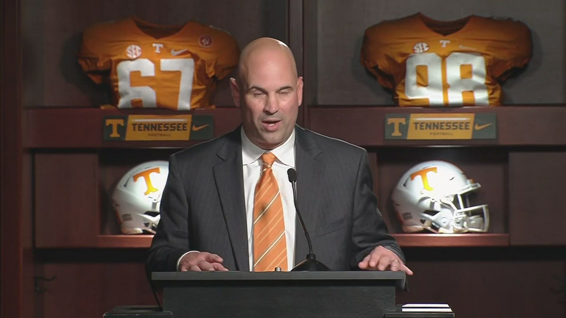 Coach Jeremy Pruitt lays out his vision for the future of Tennessee football at his introductory news conference.