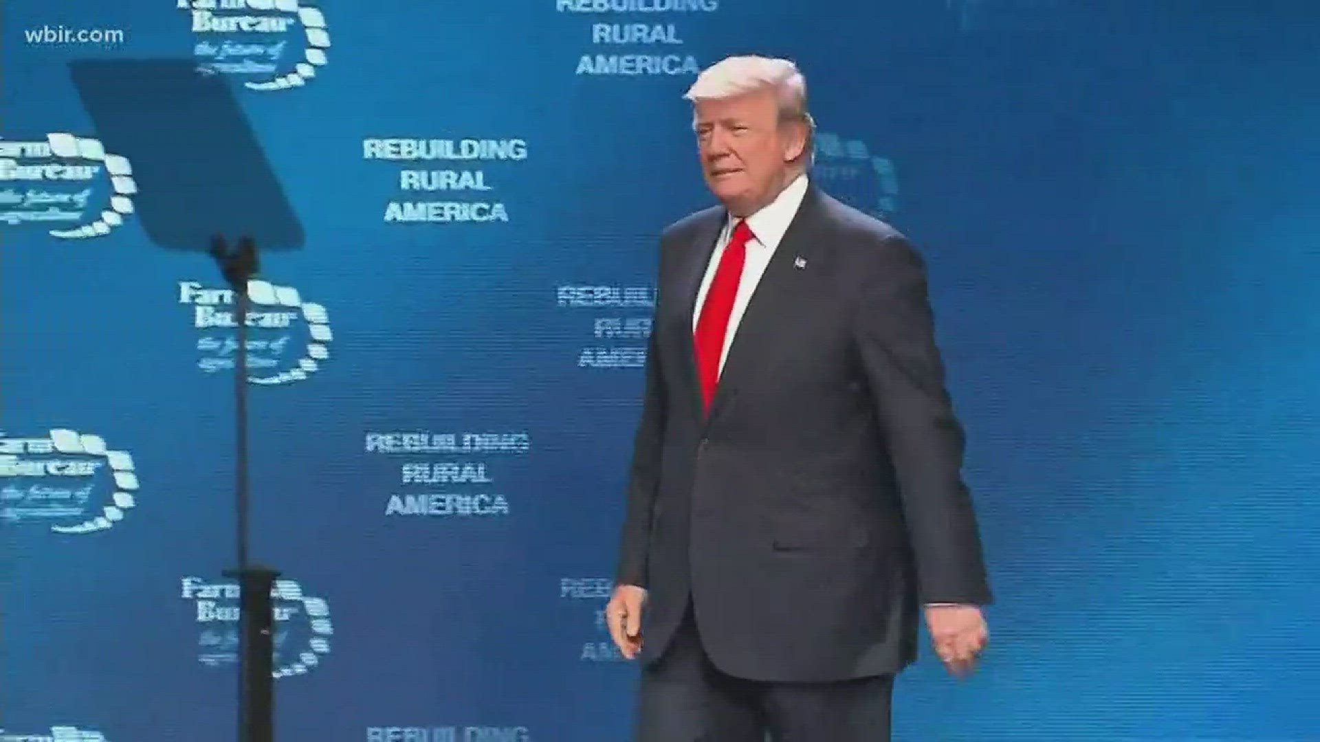 Jan. 8, 2018: President Donald Trump made a stop in Nashville to talk to farmers about the economy at the American Farm Bureau Federation's annual conference.