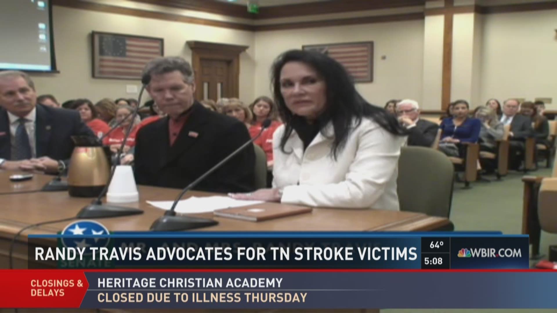 Travis had a major stroke in 2013 and today his wife advocated for stroke victims