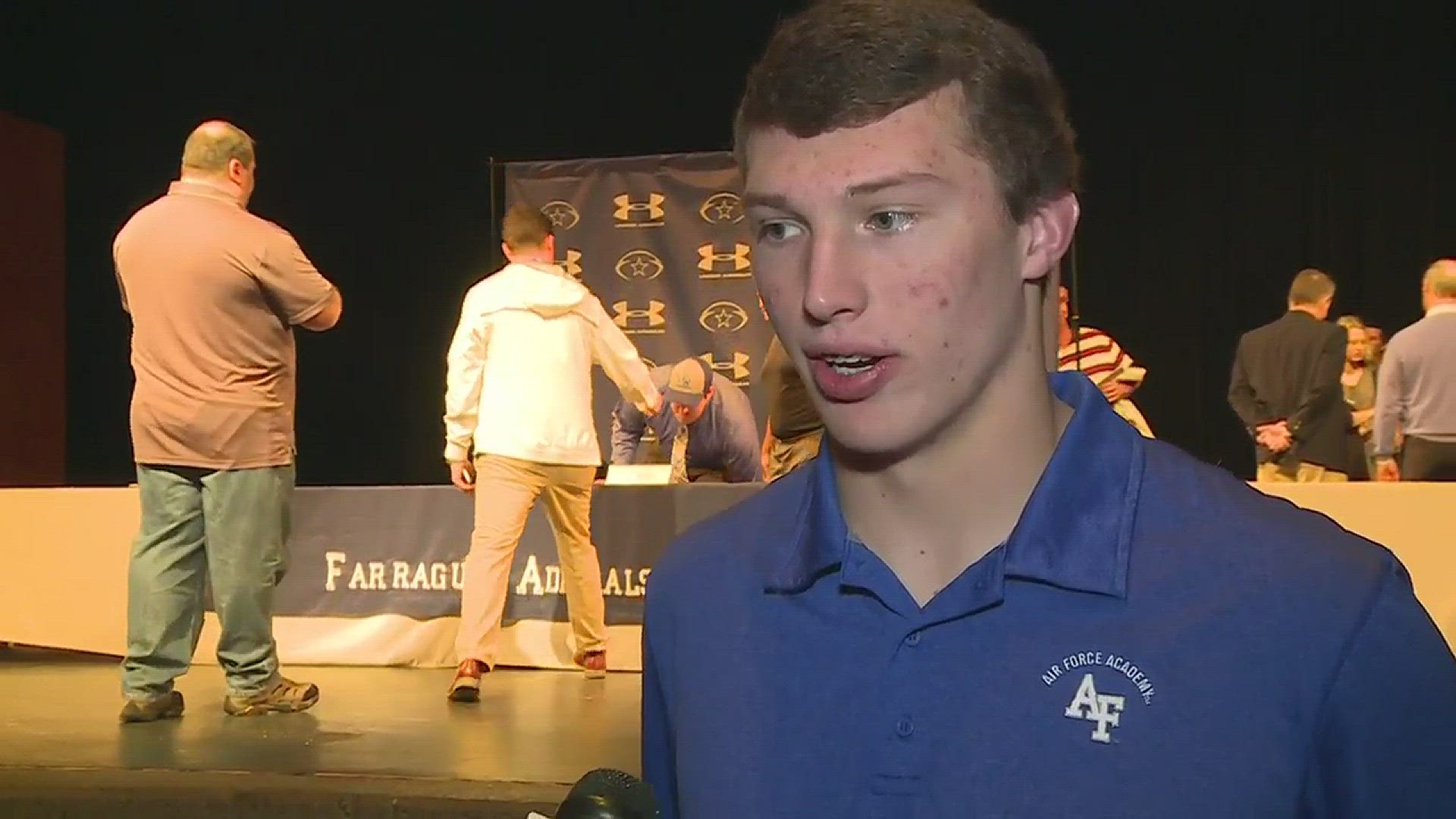 Cole Strange of Farragut will play football at Air Force